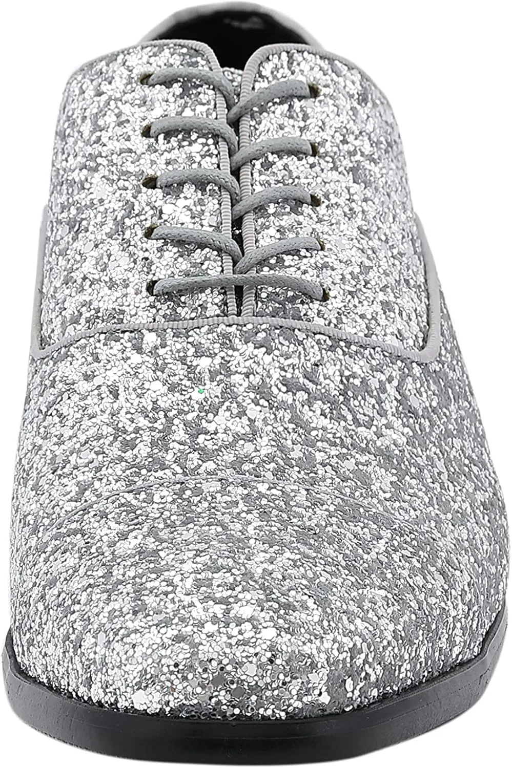 Amali Barnes Mens Dress Shoes Sparkly Glitter Encrusted Tuxedo Slip on Loafers for Men - The Original Smoking Men Dress Shoes Runs Large - GO 1/2 Size Down