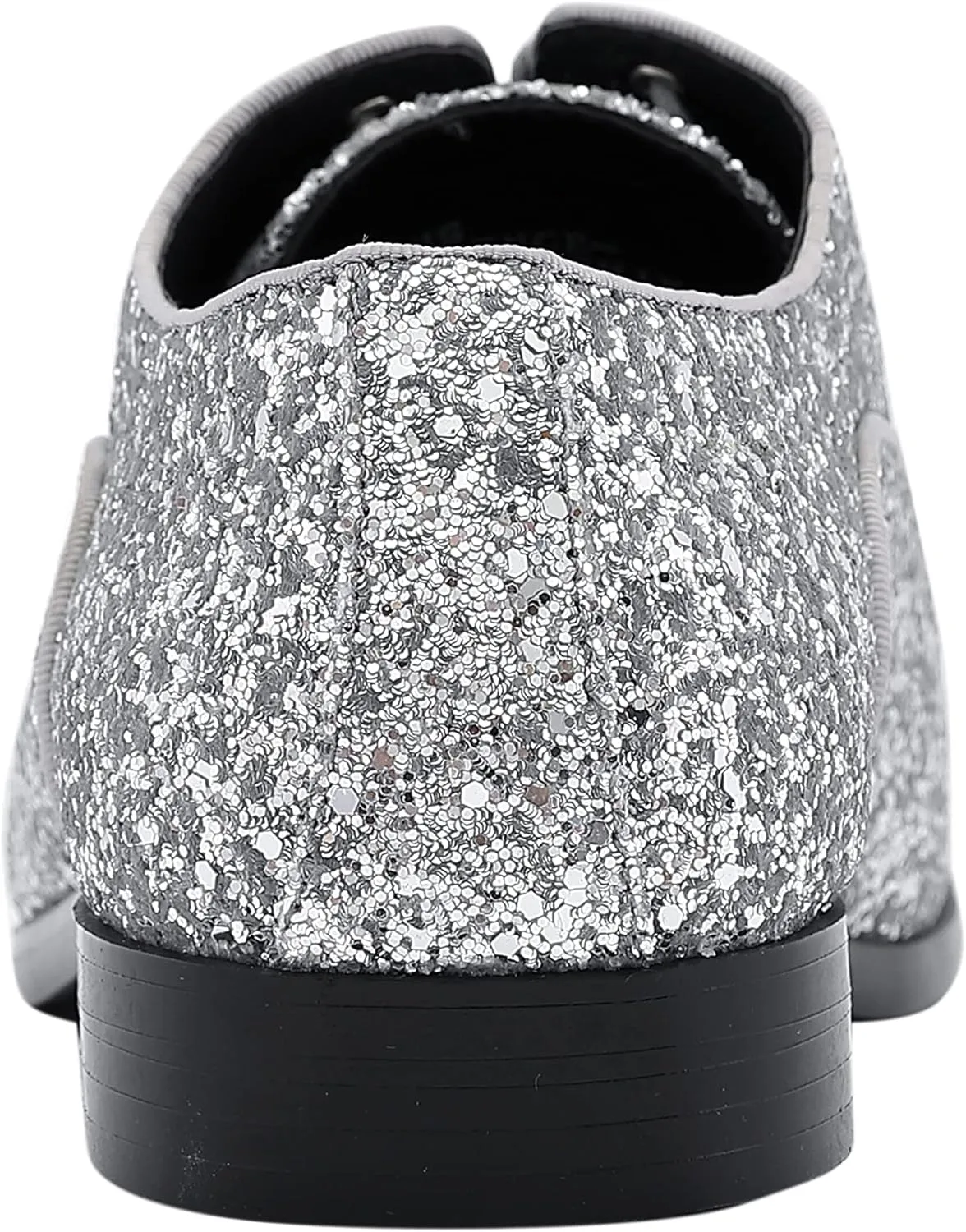 Amali Barnes Mens Dress Shoes Sparkly Glitter Encrusted Tuxedo Slip on Loafers for Men - The Original Smoking Men Dress Shoes Runs Large - GO 1/2 Size Down