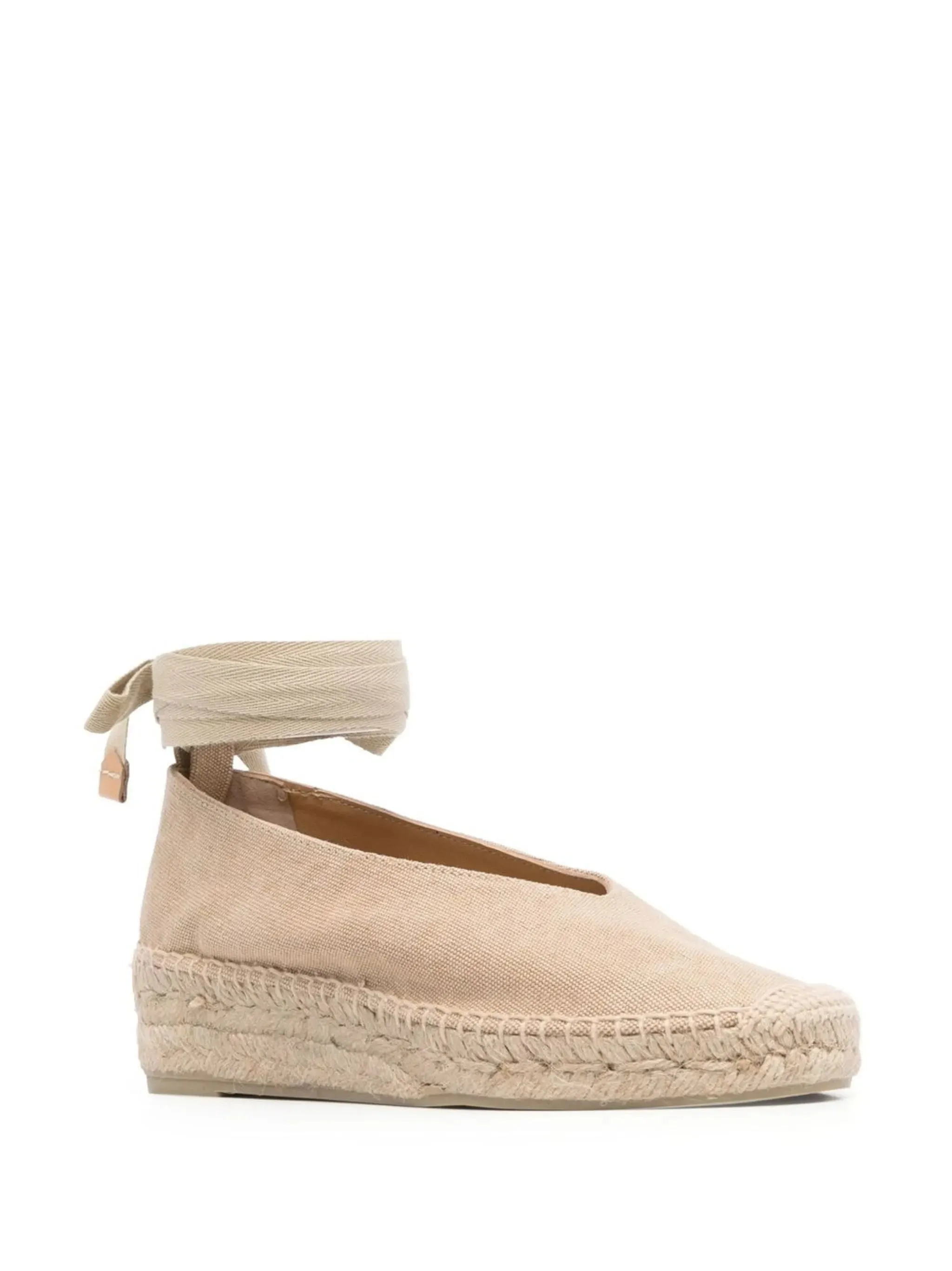 Ankle-strap Almond-toe Espadrilles