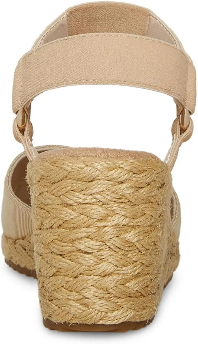 Anne Klein Womens KELLIS Ankle Strap Open Toe Wedge Sandals