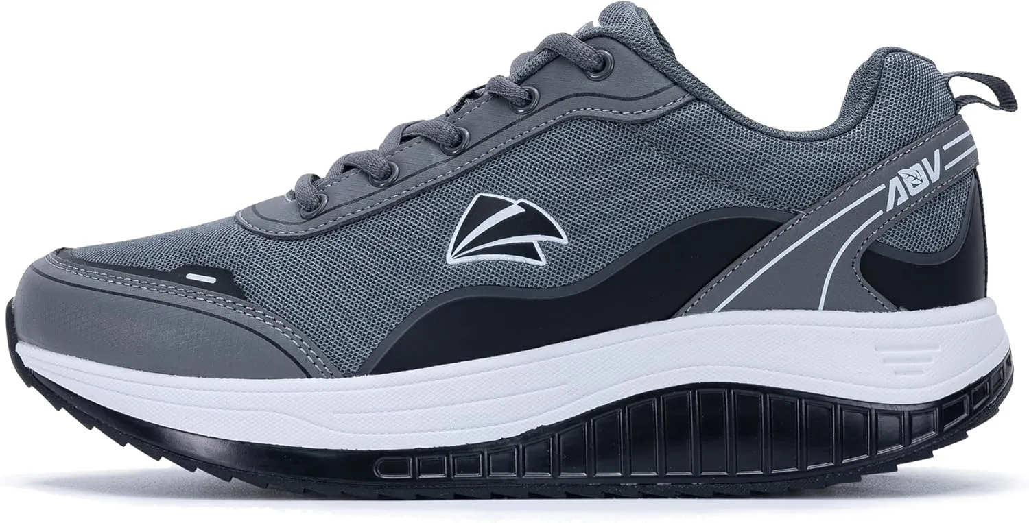 AOV Men's Walking Shoes Arch Support Plantar Fasciitis Sneakers Orthotic Fashion Tennis Sneakers for Gym Workout