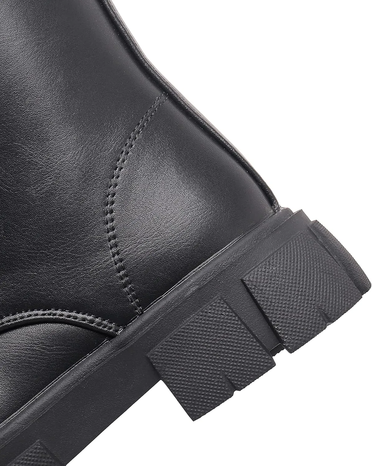 Apakowa Girls Combat Boots Fashion Ankle Booties Side Zipper Boots (Little Kid/Big Kid)