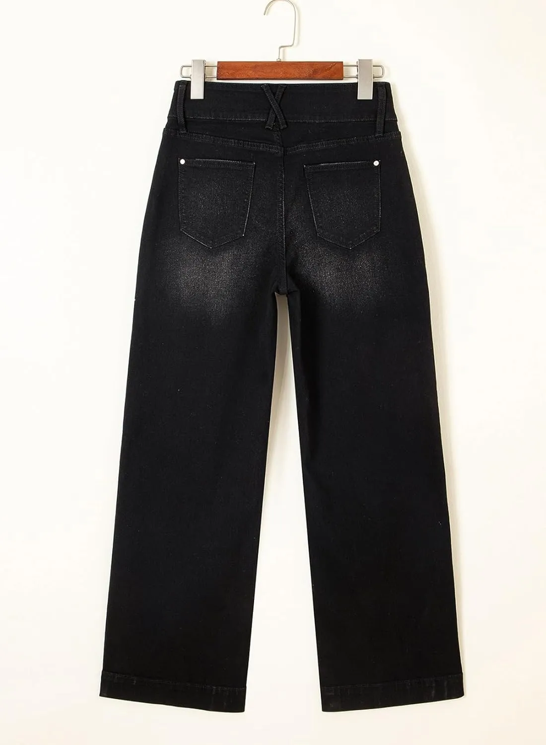 Astylish Jeans for Women Wide Leg High Waisted Stretchy Straight Leg Jean Baggy Trendy 2025 Denim Pants with Slanted Pockets