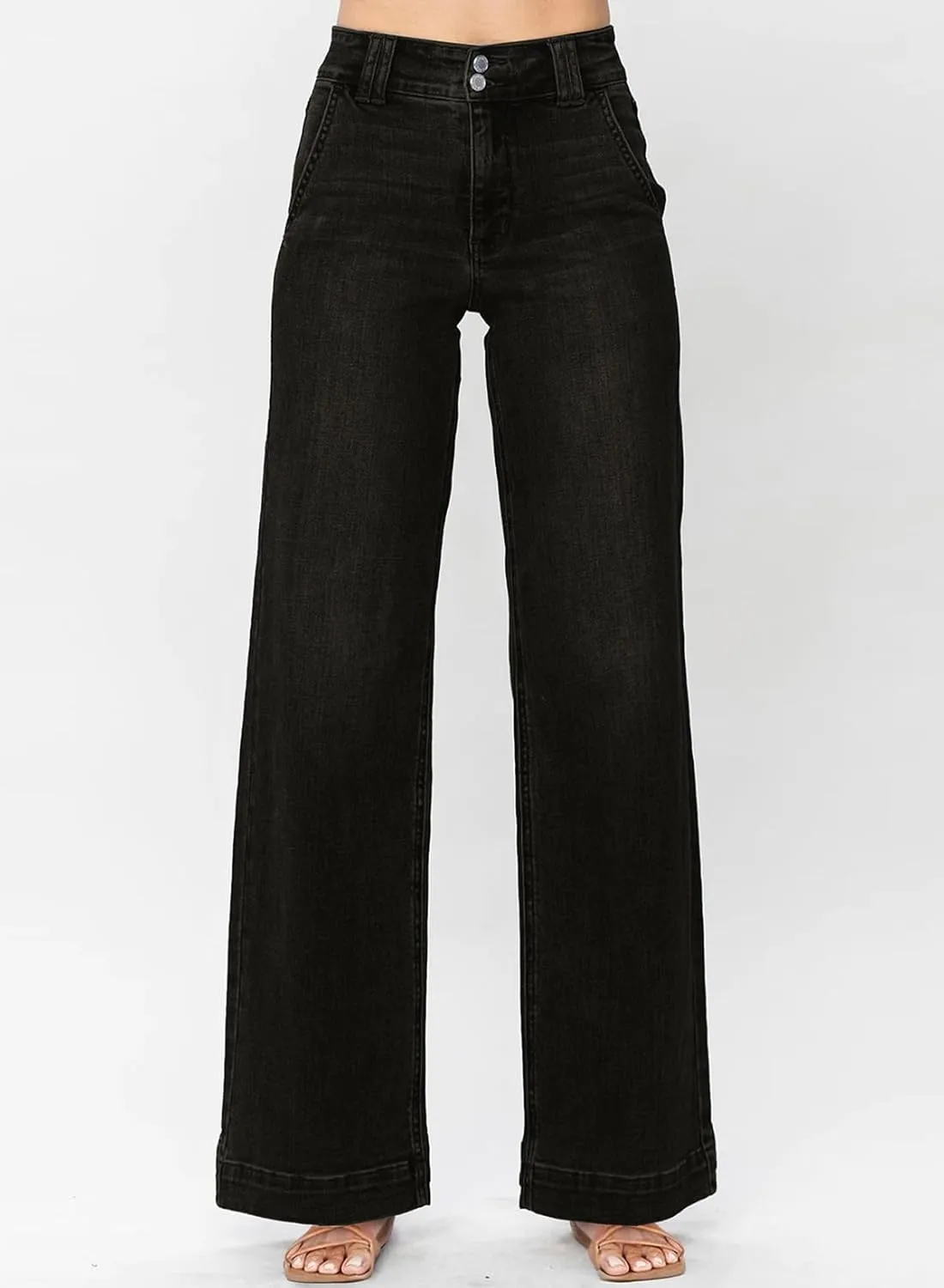 Astylish Jeans for Women Wide Leg High Waisted Stretchy Straight Leg Jean Baggy Trendy 2025 Denim Pants with Slanted Pockets