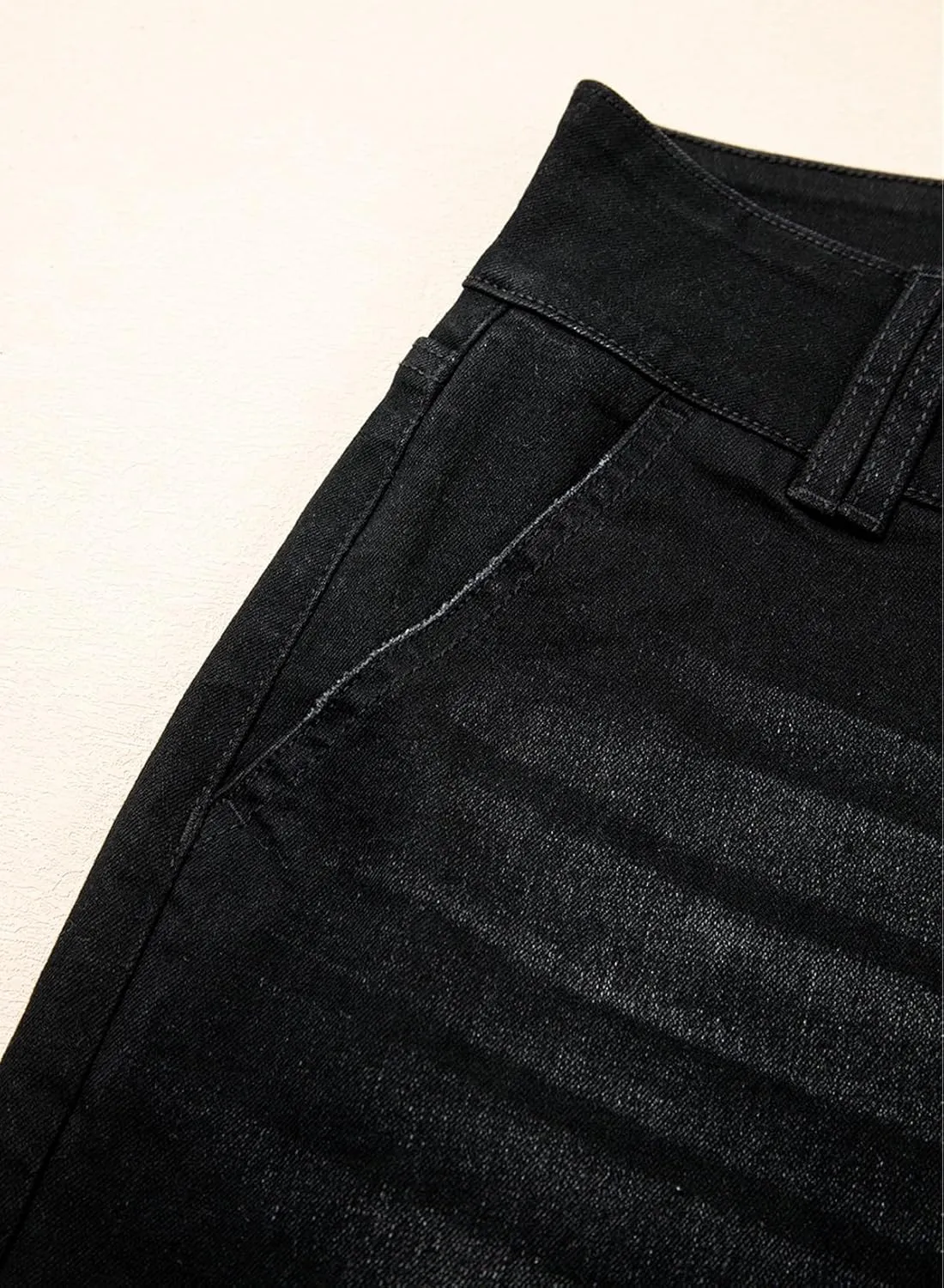 Astylish Jeans for Women Wide Leg High Waisted Stretchy Straight Leg Jean Baggy Trendy 2025 Denim Pants with Slanted Pockets