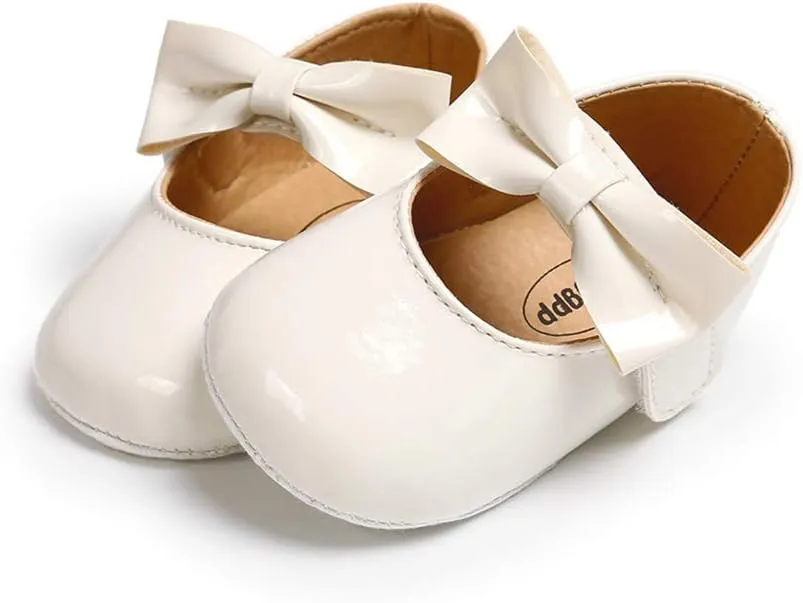 Baby Girl Moccasins Princess Sparkly Mary Jane Dresses Shoes Premium Lightweight Soft Sole Crib Shoes Toddler Shoes