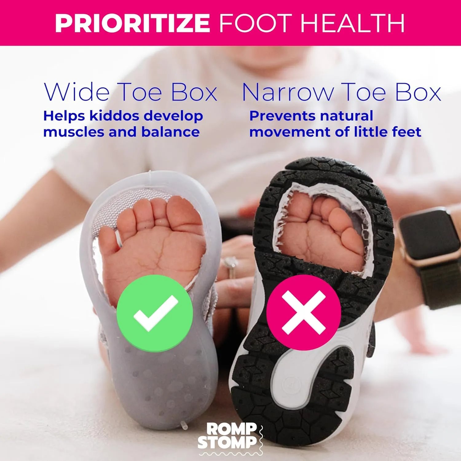 Baby Sock Shoes - Easy Slip On Toddler Slippers Socks - Barefoot, Wide Toe Box Gym Baby Sneakers - Comfortable Baby Booties - Effortless First Walker Shoes