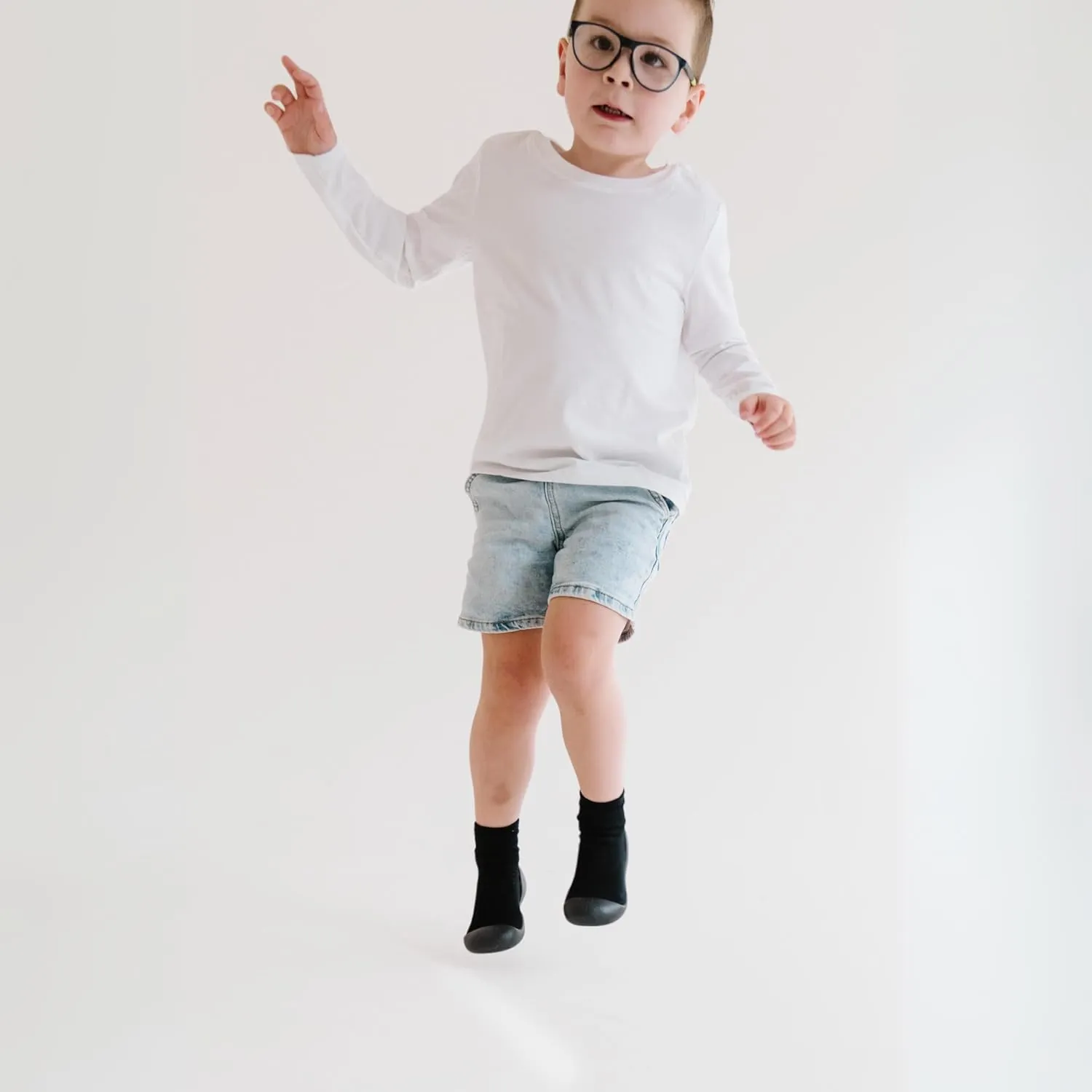Baby Sock Shoes - Easy Slip On Toddler Slippers Socks - Barefoot, Wide Toe Box Gym Baby Sneakers - Comfortable Baby Booties - Effortless First Walker Shoes