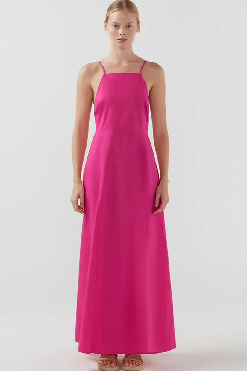Bird & Knoll Rory Maxi Dress - Magenta