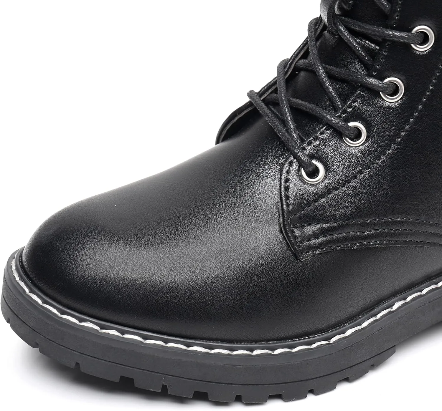 Blikcon Kids Girls Combat Ankle Boots Lace up Inner Zipper Fashion Booties (Little Kid/Big Kid)…
