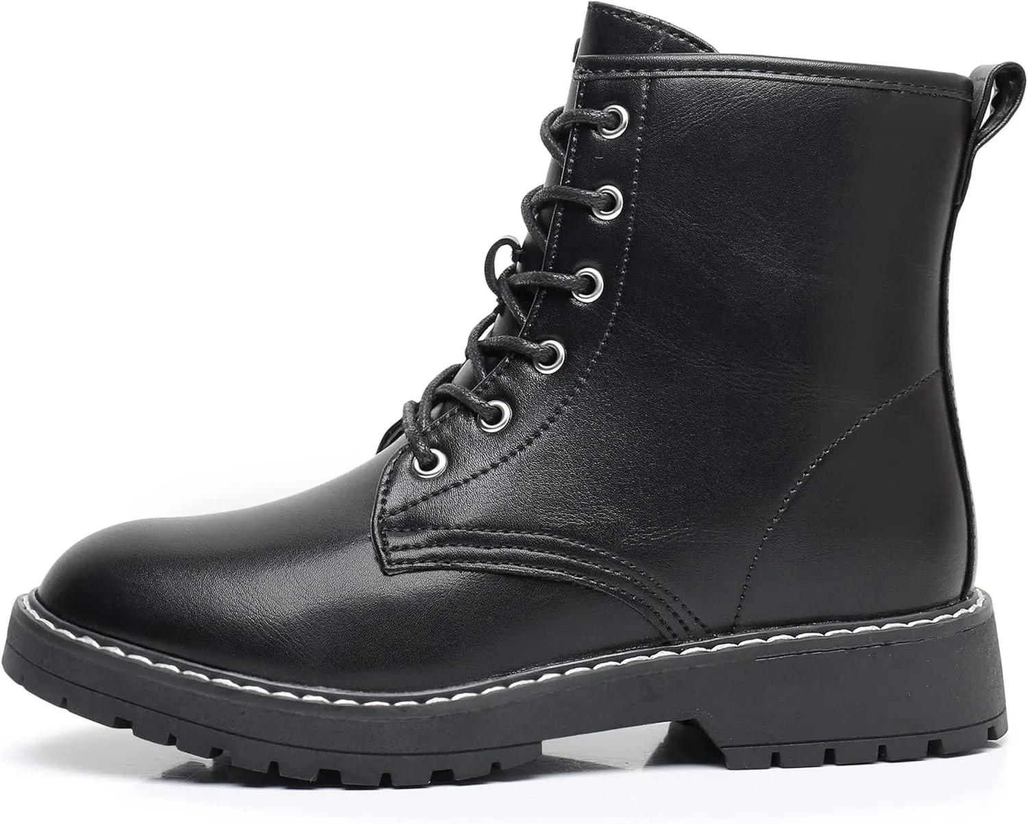 Blikcon Kids Girls Combat Ankle Boots Lace up Inner Zipper Fashion Booties (Little Kid/Big Kid)…