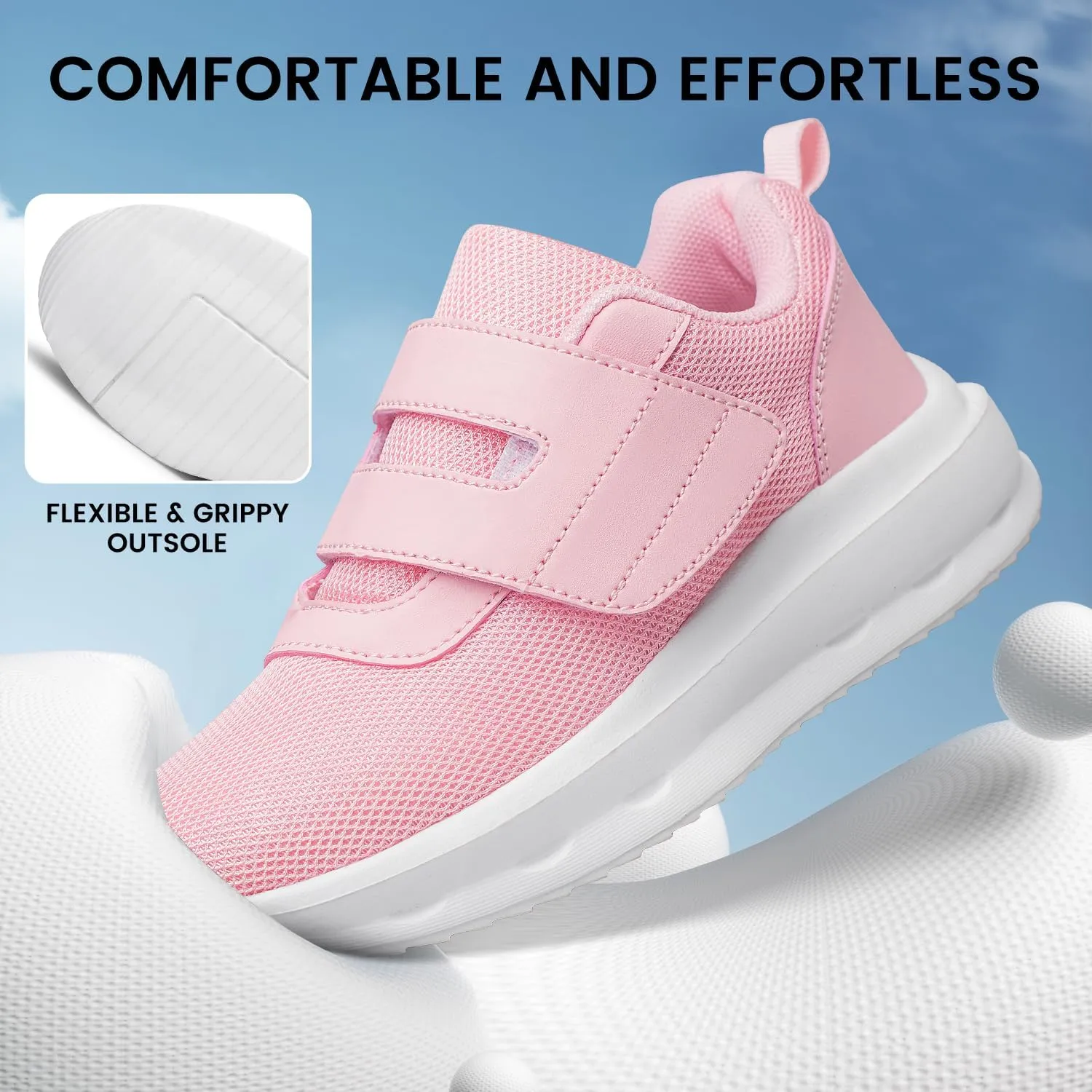 Boys Girls Shoes Kids Tennis Running Walking Shoes Lightweight Breathable Athletic Sneakers for Toddler/Little Kid/Big Kid