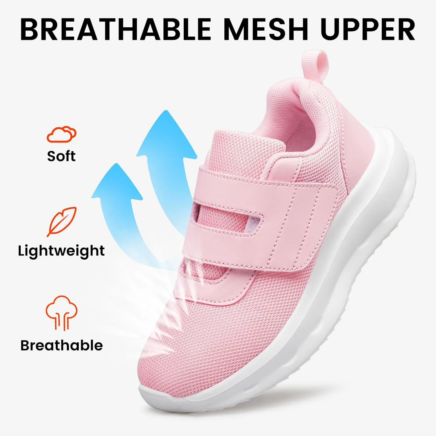 Boys Girls Shoes Kids Tennis Running Walking Shoes Lightweight Breathable Athletic Sneakers for Toddler/Little Kid/Big Kid