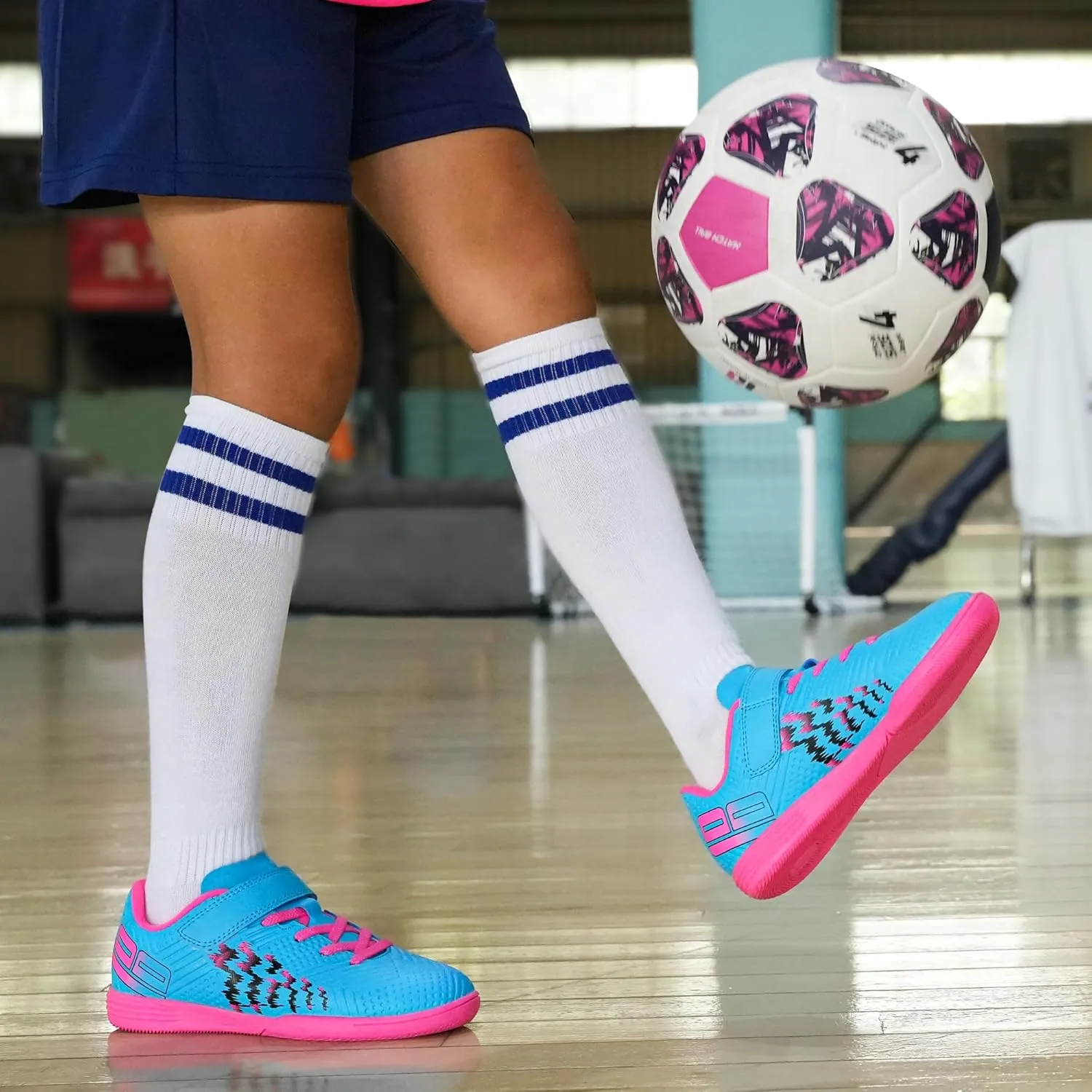 brooman Kids Futsal Indoor Soccer Shoes Boys Girls Soccer Sneakers