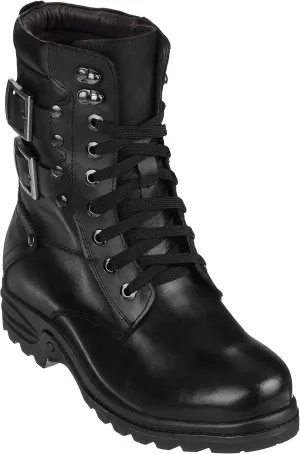 Calden Men's Invisible Height Increasing Elevator Shoes - Black, Black, Size 9.0