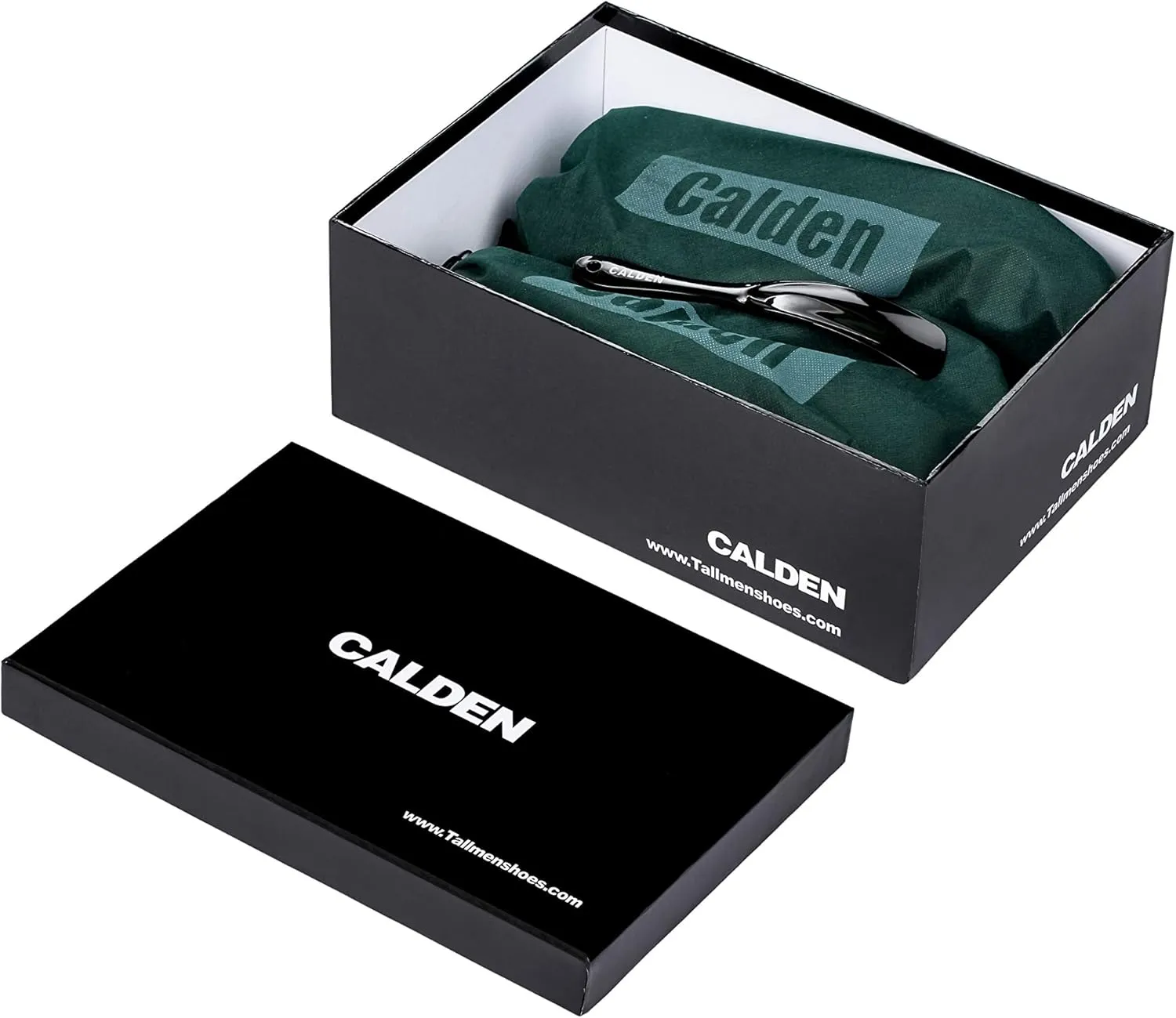 Calden Men's Invisible Height Increasing Elevator Shoes - Black, Black, Size 9.0