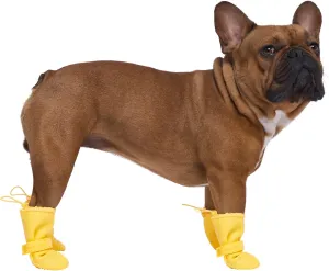 Canada Pooch Waterproof Boots - Dog Boots & Paw Protectors with Anti Slip Rubber | Easy On Waterproof Boots for Dogs with Velcro Strap, Great for Dogs