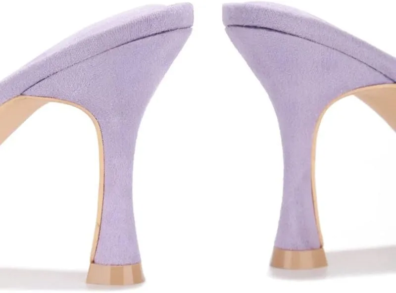 Cape Robbin Clear Sexy High Heels for Women, Transparent Open Toe Shoes Heels for Women