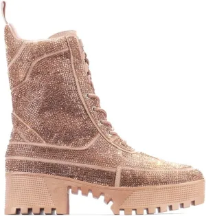 Cape Robbin Kingston Combat Boots for Women, Platform Boots with Chunky Block Heels, Womens High Tops Boots