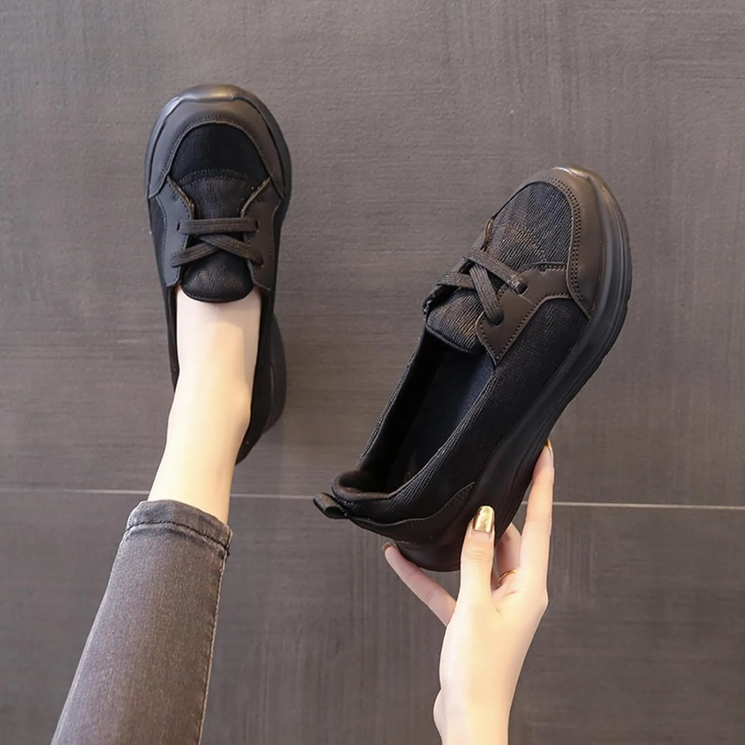 Cathalem Loafers for Women 2024 on The Go 2024 Comfort Loafers Flats Wide Width Fit Walking Slip-Ins Sneakers Boat Shoes