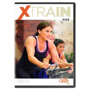 Cathe Friedrich XTrain Ride Indoor Cycling Workout DVD - Use Cathe low impact Indoor cycle workout DVD for lower body sculpting, fat burning, weight loss and aerobic conditioning