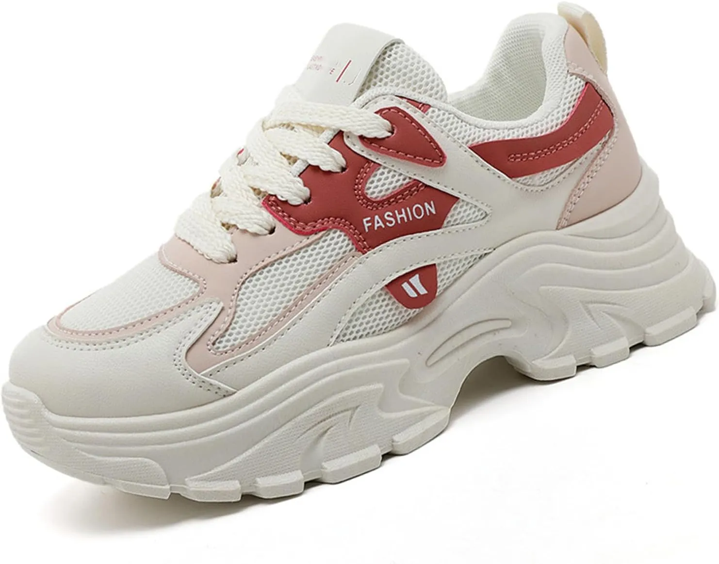 Chunky Platform Sneakers for Women Casual Tennis Walking Shoe Comfortable Breathable Durable Wedge Sneaker Fall Shoes