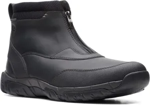 Clarks Mens Grove Zip Leather Front Zipper Casual and Fashion Sneakers