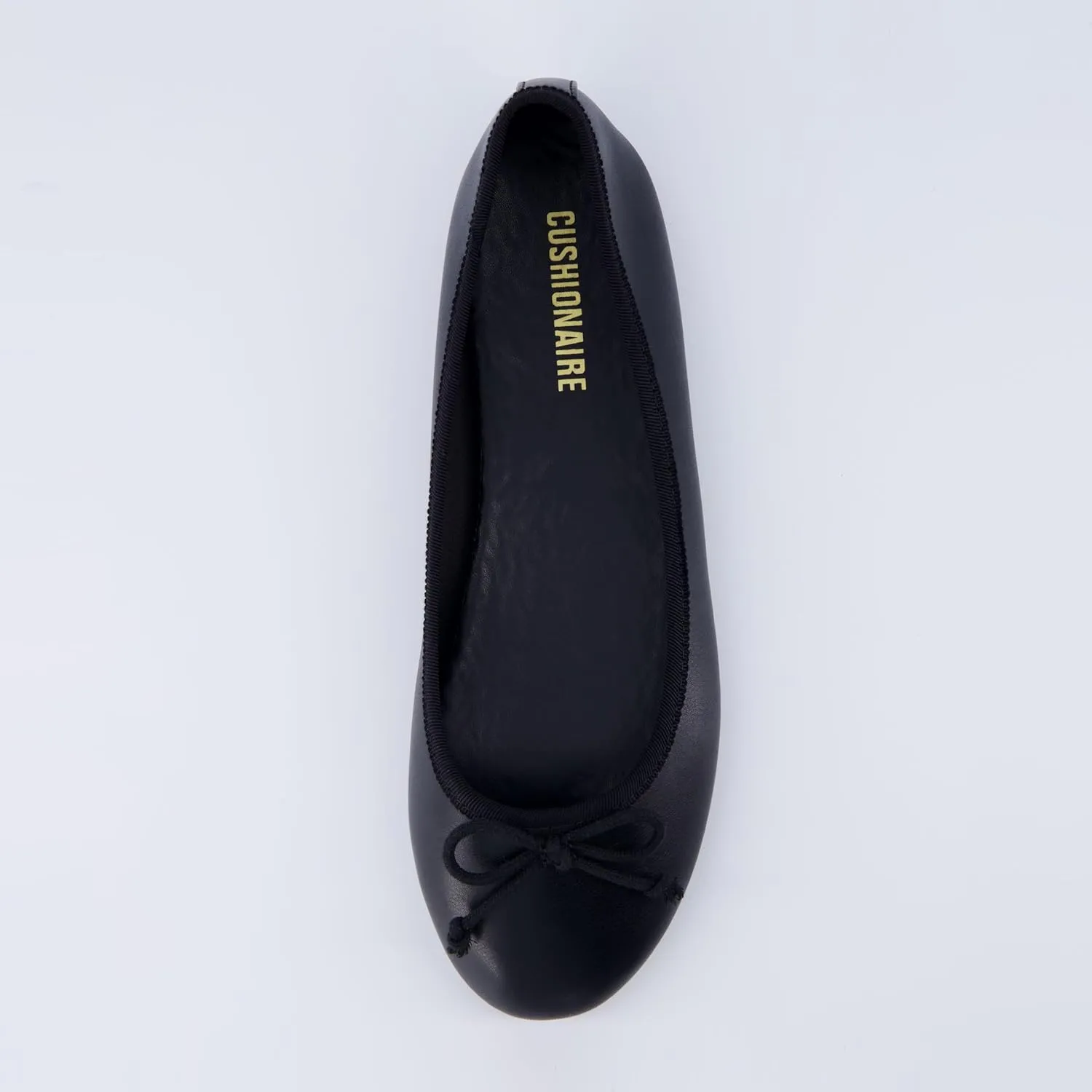 CUSHIONAIRE Women's Como Bow Flat with  Memory Foam and Wide Widths Available