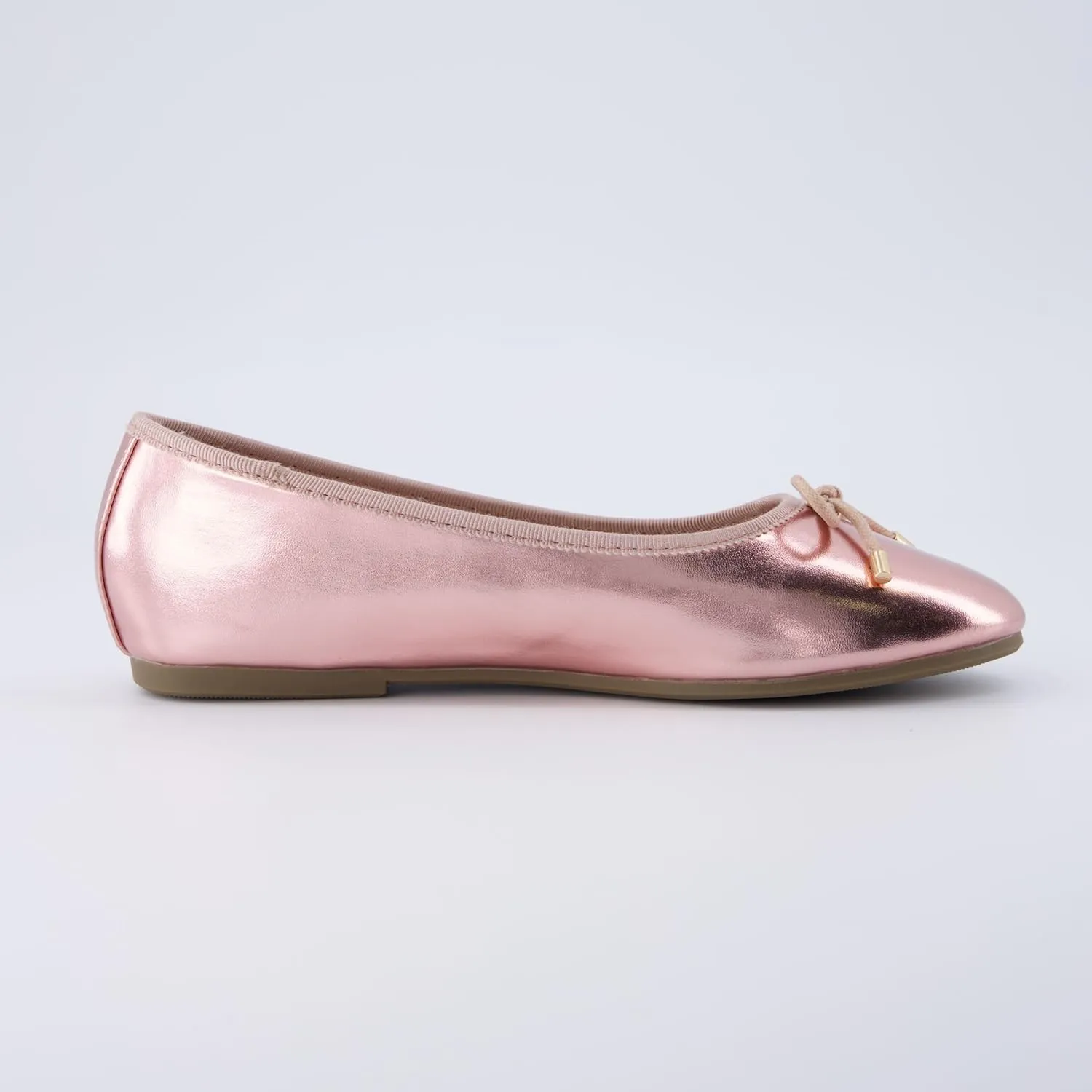 CUSHIONAIRE Women's Dove Bling Bow Flat with  Memory Foam, Wide Widths Available