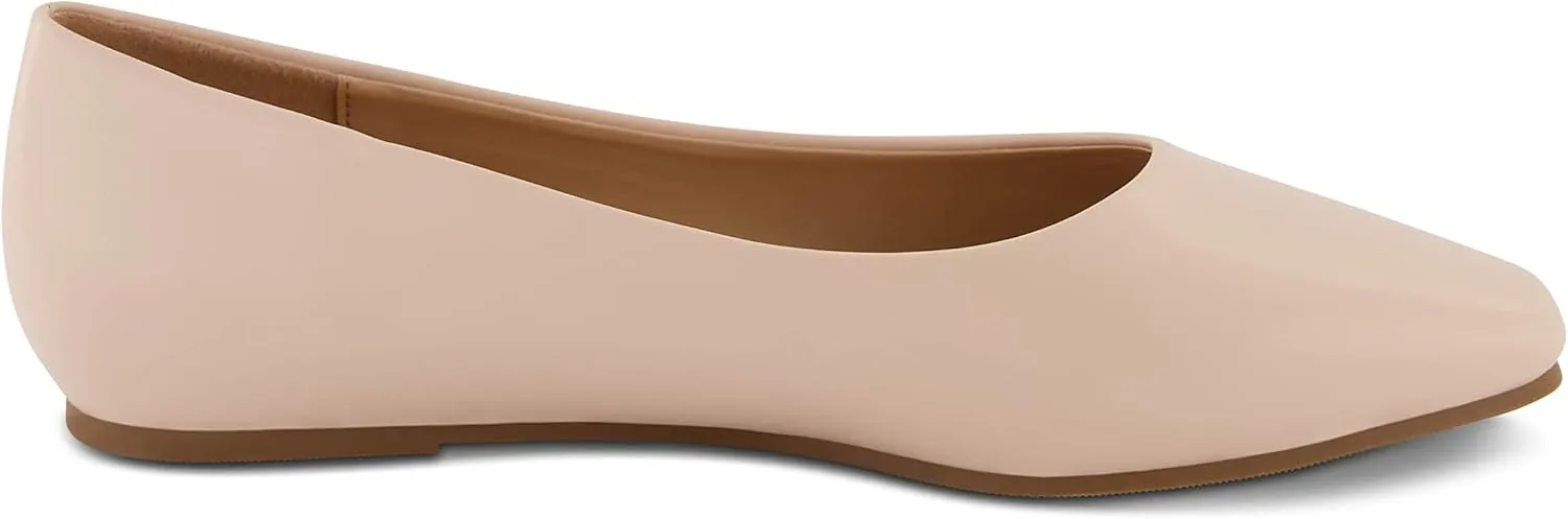 CUSHIONAIRE Women's Skipper Flat with  Memory Foam, Wide Widths Available
