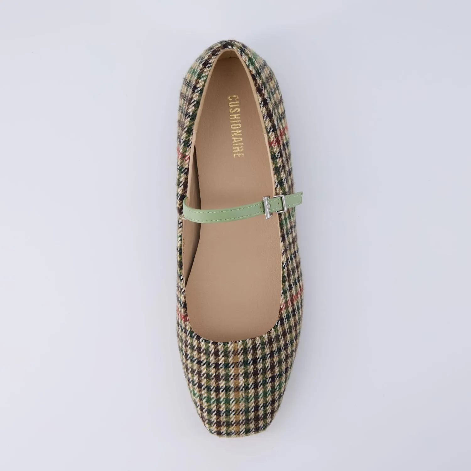 CUSHIONAIRE Women's Sleeper Mary Jane Flat with  Memory Foam and Wide Widths Available
