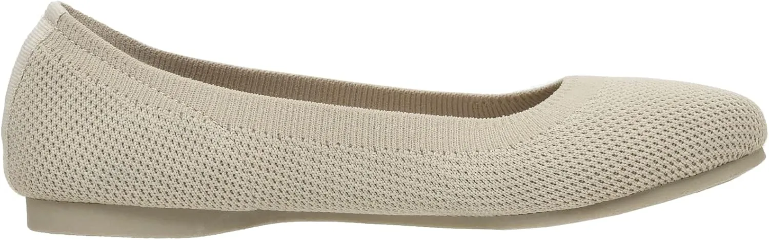 CUSHIONAIRE Women's Tyra Knit Flat with  Memory Foam and Wide Widths Available