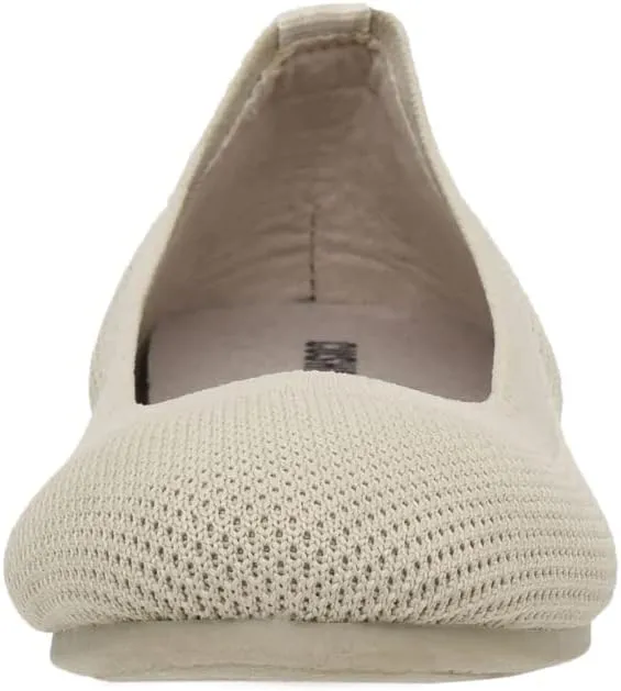 CUSHIONAIRE Women's Tyra Knit Flat with  Memory Foam and Wide Widths Available