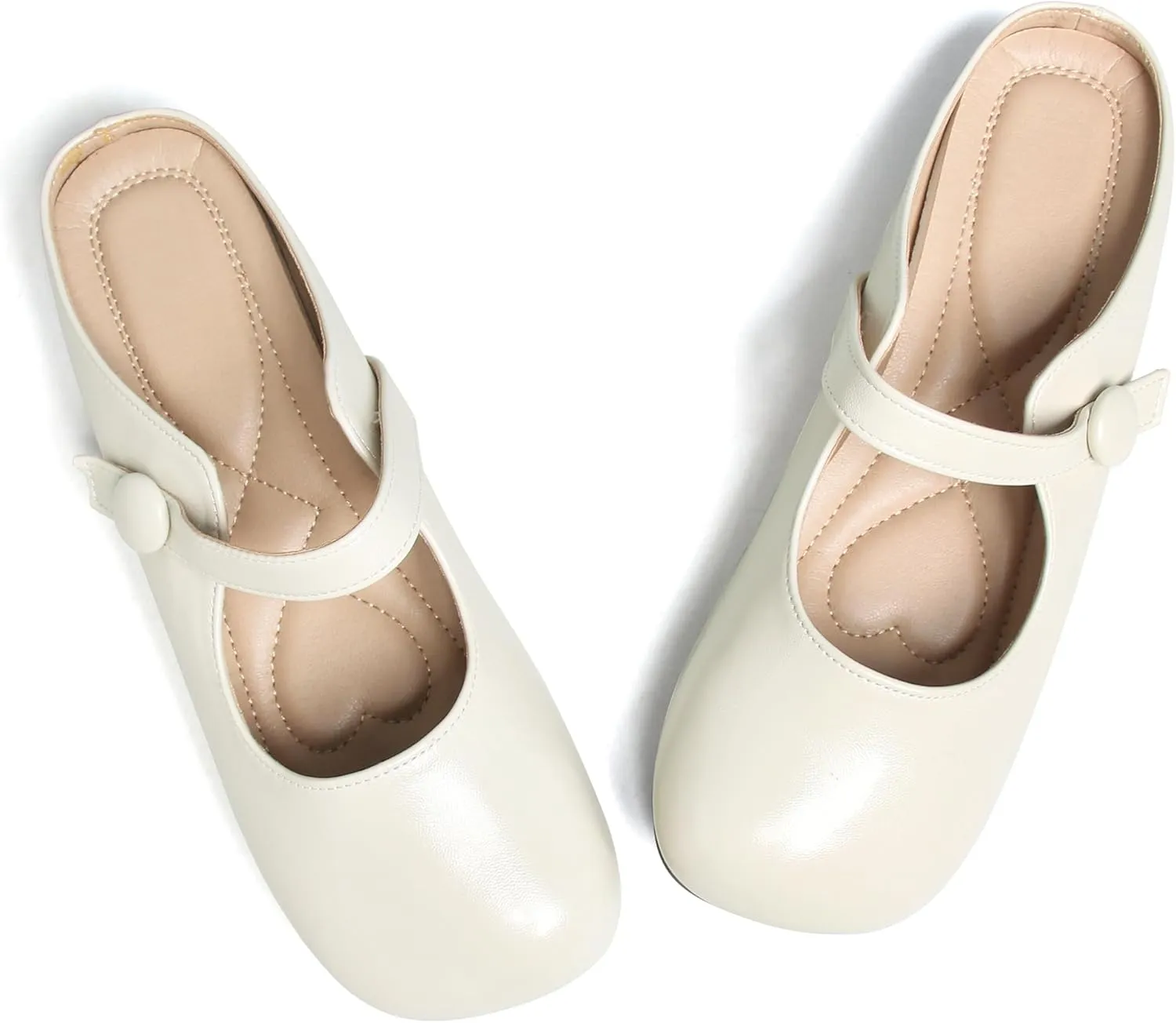Dear Time Women's Comfortable Flats Mary Jane Shoes Soft Ballets Slip On Shoes Casual
