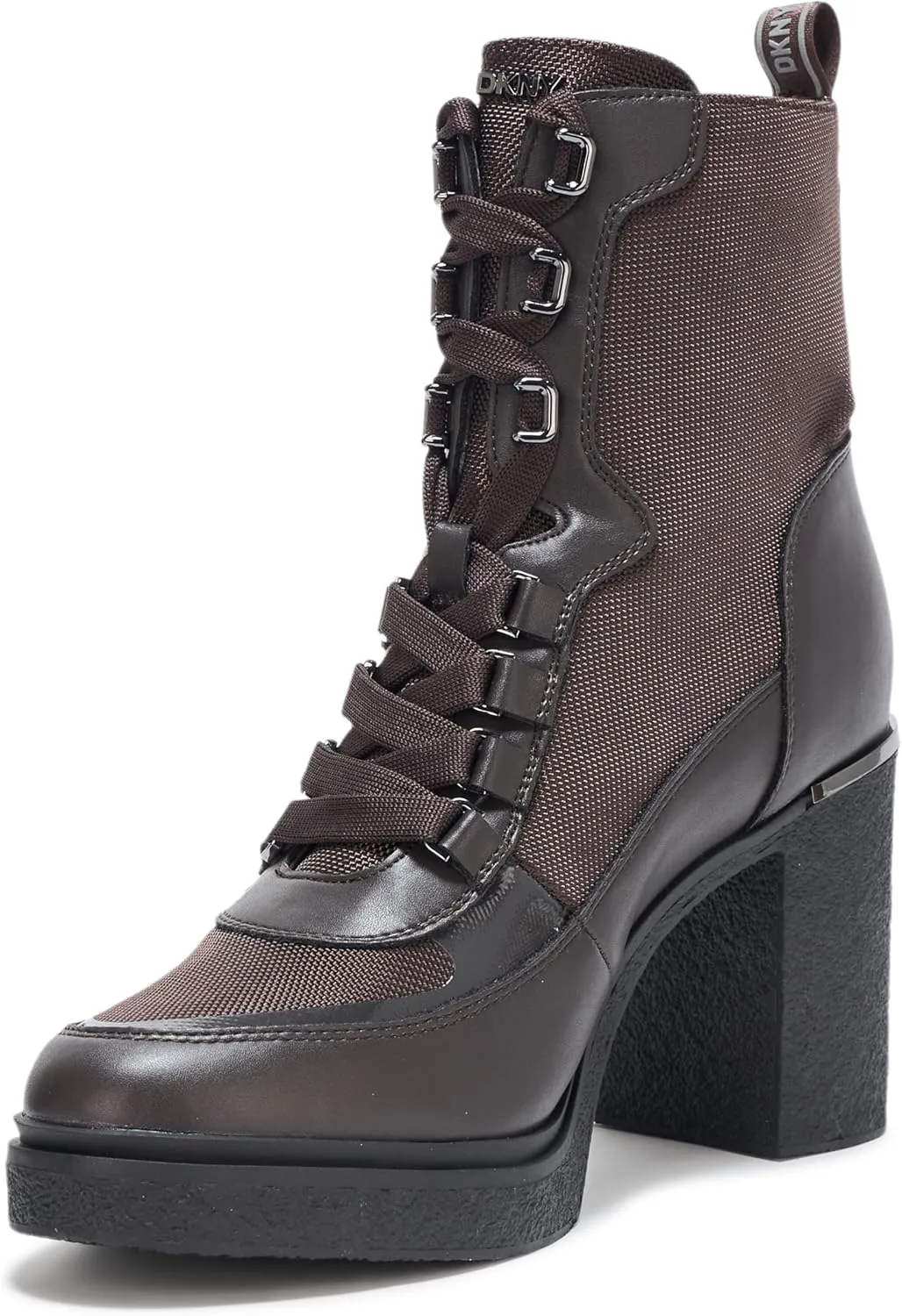 DKNY Women's Toia Platform Combat Boot with Block Heel
