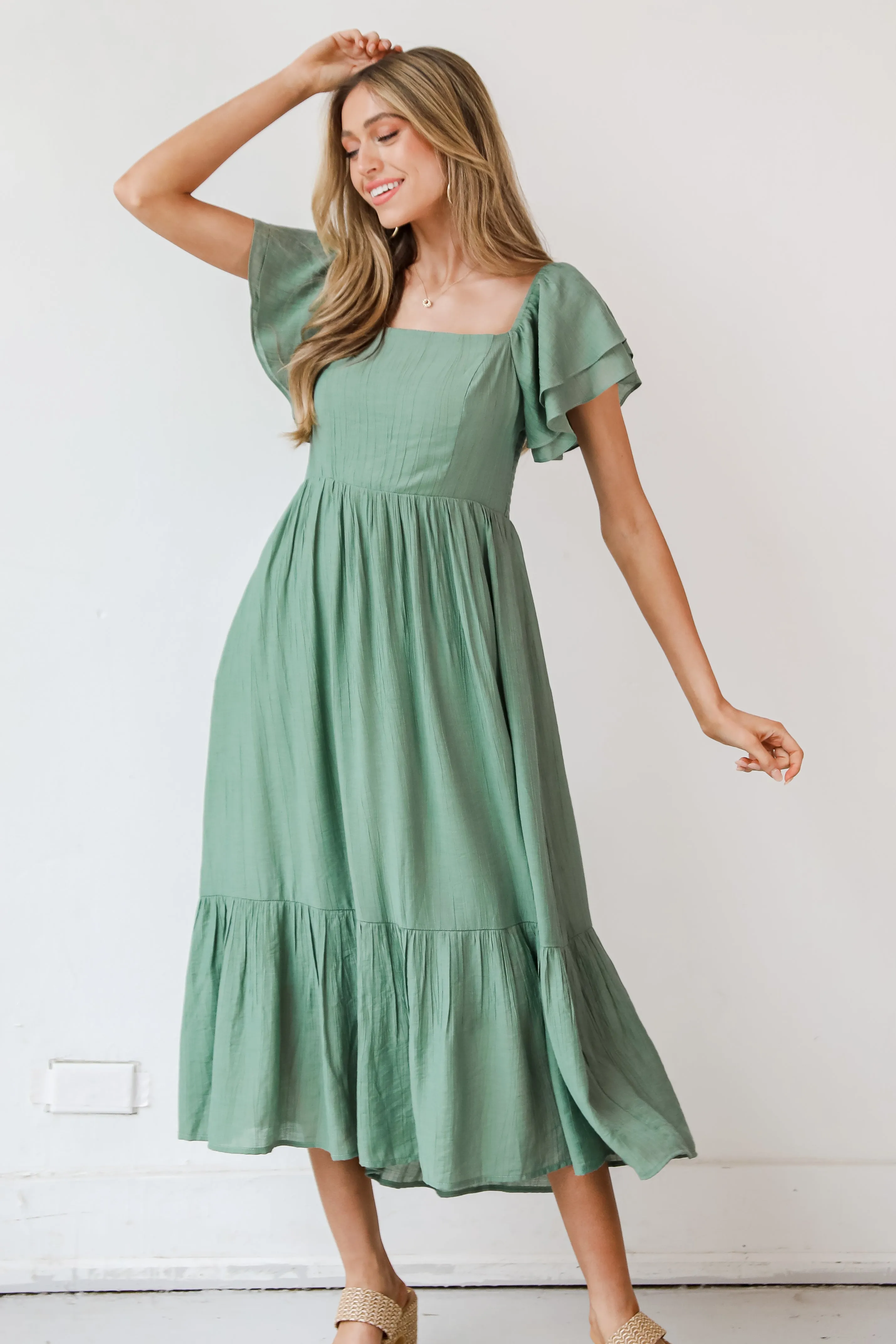 Dramatic Darling Midi Dress