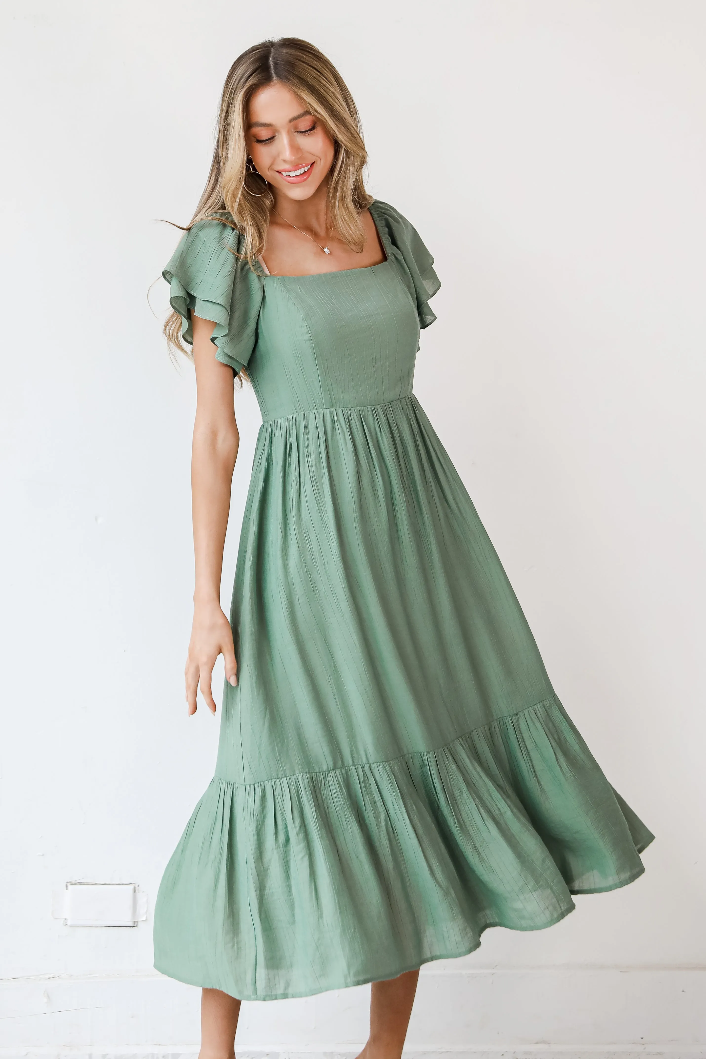 Dramatic Darling Midi Dress