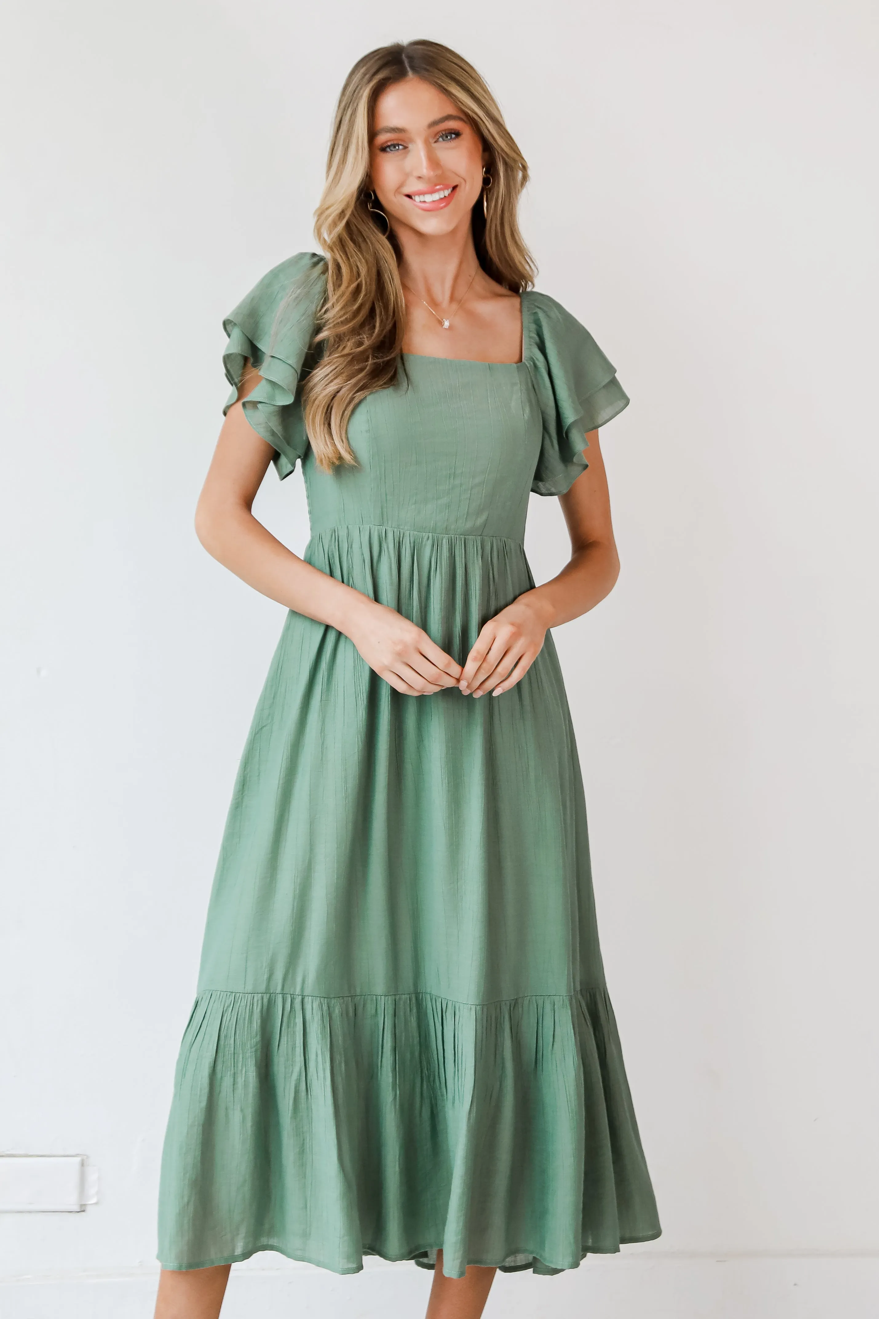 Dramatic Darling Midi Dress