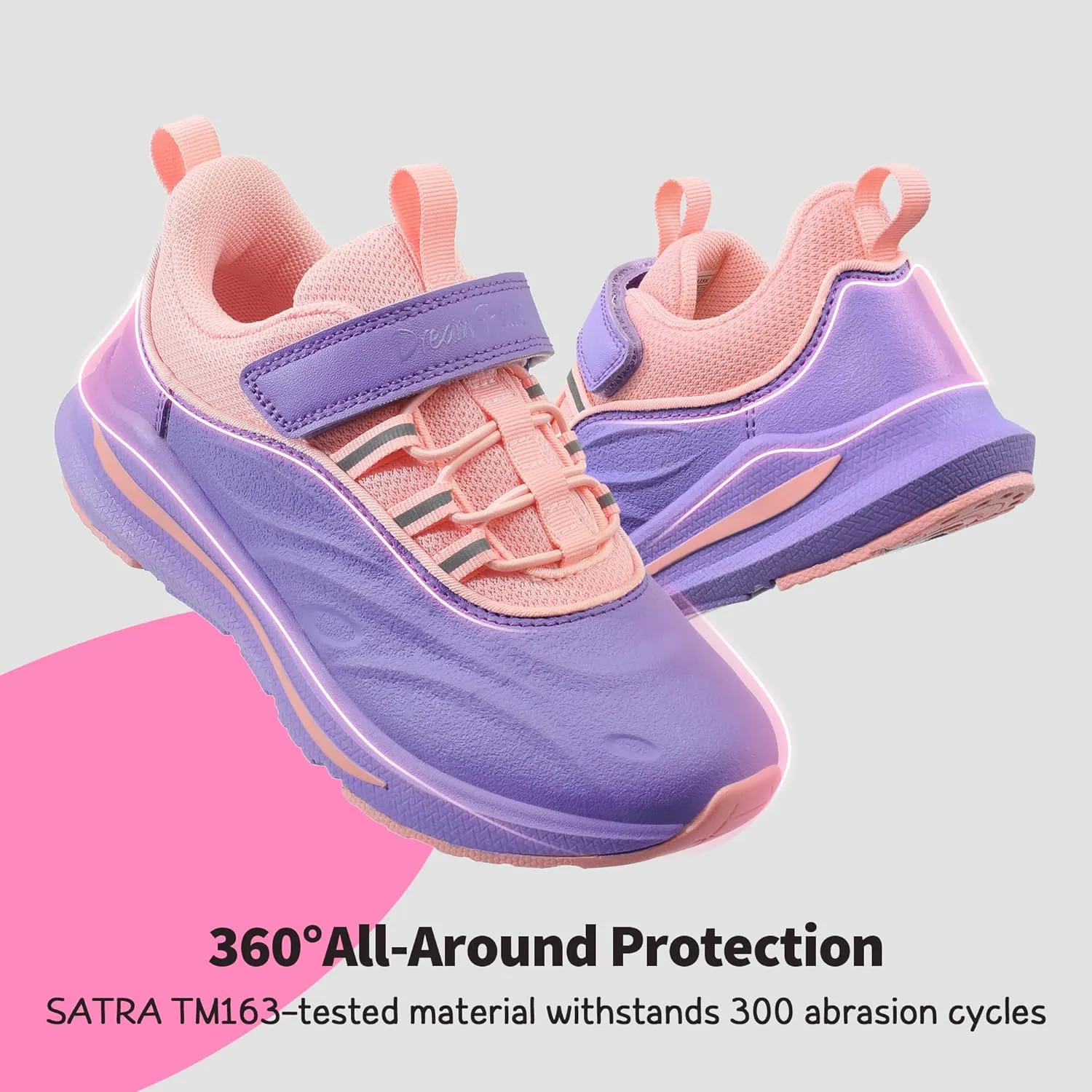 DREAM PAIRS Boys Girls Shoes Kids DuraPlay Tennis Running Athletic Protective Walking Sneakers for Little/Big Kid