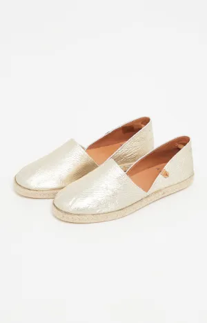 Espadrilles unies - Gold