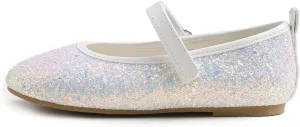 FEVERSOLE Girls Cute Dress Mary Jane Shoes Soft Party Holiday Ballet Flats