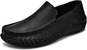 FMURY Spring Comfortable Casual Leather Shoes Men Shoes Men Flats Breathable Driving Shoes Men Moccasins(13 Code)
