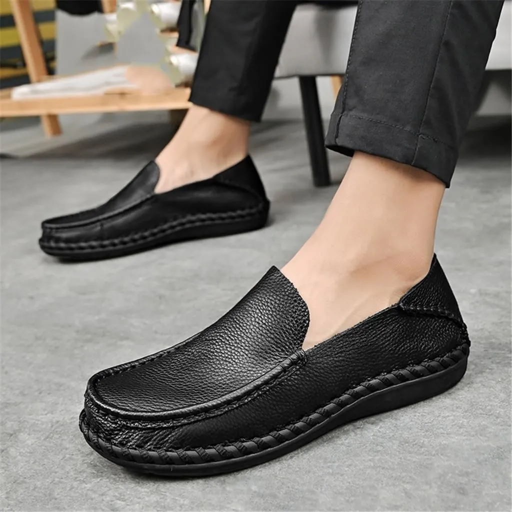 FMURY Spring Comfortable Casual Leather Shoes Men Shoes Men Flats Breathable Driving Shoes Men Moccasins(13 Code)