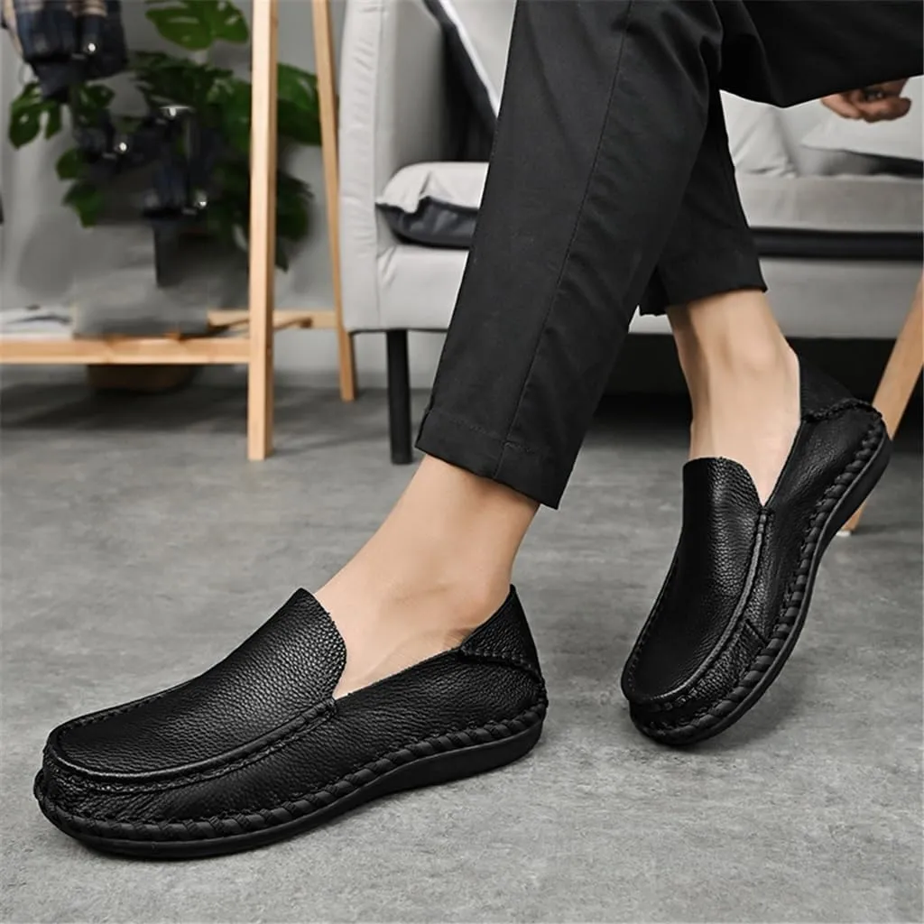 FMURY Spring Comfortable Casual Leather Shoes Men Shoes Men Flats Breathable Driving Shoes Men Moccasins(13 Code)