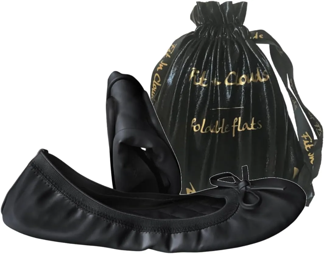 Foldable Portable Ballets Flats Shoes for Women That foldup and fit in a Bag