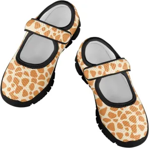 Forchrinse Girls and Toddler Girls Mary Jane Shoes Red Strawberry Corgi Print Sneaker Comfort Slip on Dressy Shoes for School