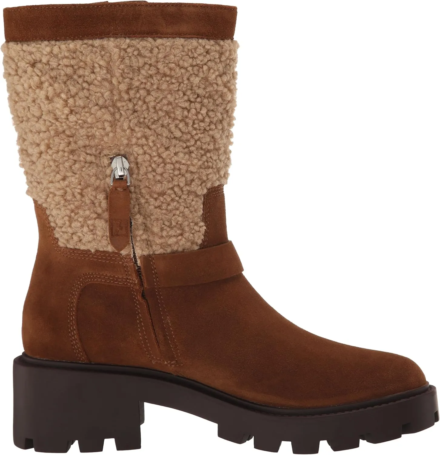Franco Sarto Women's Elle Mid Shaft Lug Sole Boot Calf