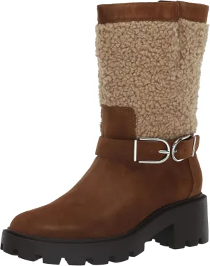 Franco Sarto Women's Elle Mid Shaft Lug Sole Boot Calf