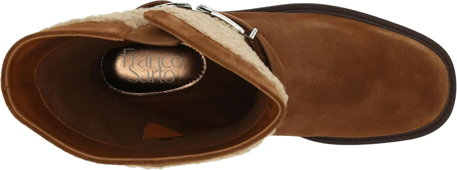 Franco Sarto Women's Elle Mid Shaft Lug Sole Boot Calf