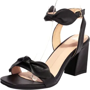 Gicoiz Ladies Wedding Open Toe Block Heels Sandals